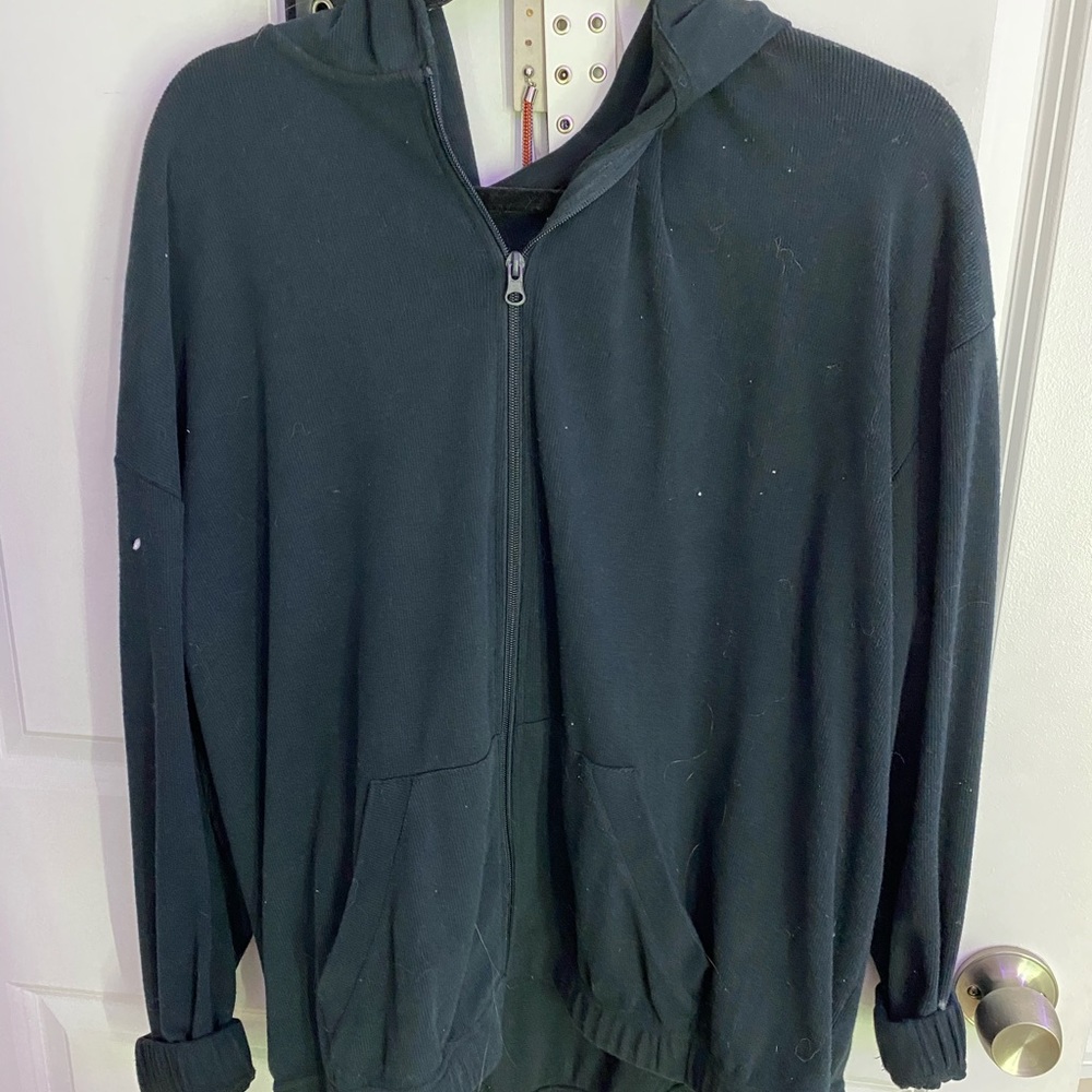 Oversized zip up
